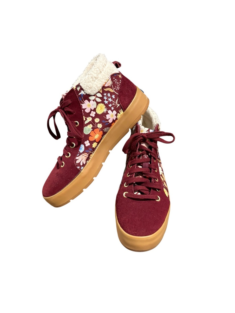 Keds × Rifle Paper Co. Tahoe Nouveau Suede Floral Print Boots Size 9.5
